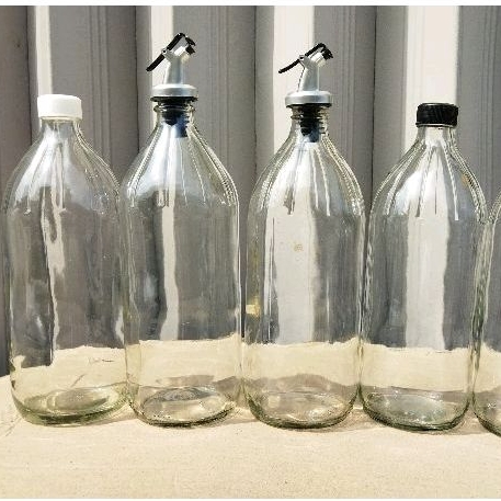 Jual BOTOL KACA 1LITER TUTUP ULIR, BOTOL APEL 1LITER PERNAH PAKAI ...