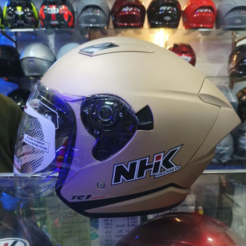 Jual HELM NHK R1 MAX SOLID NHK R1 MAX HELM HALF FACE | Shopee Indonesia