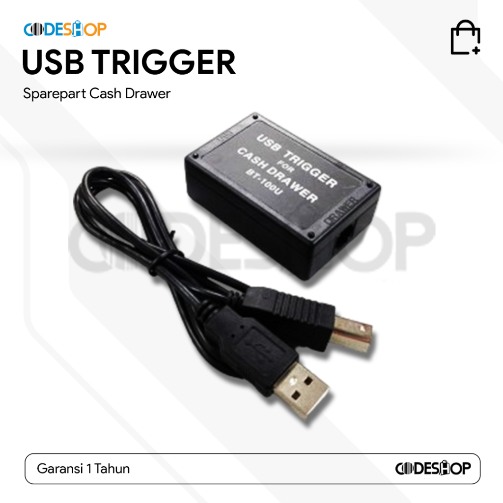 Jual USB Trigger Laci Kasir Konverter RJ11 ke USB Cash Drawer to PC ...