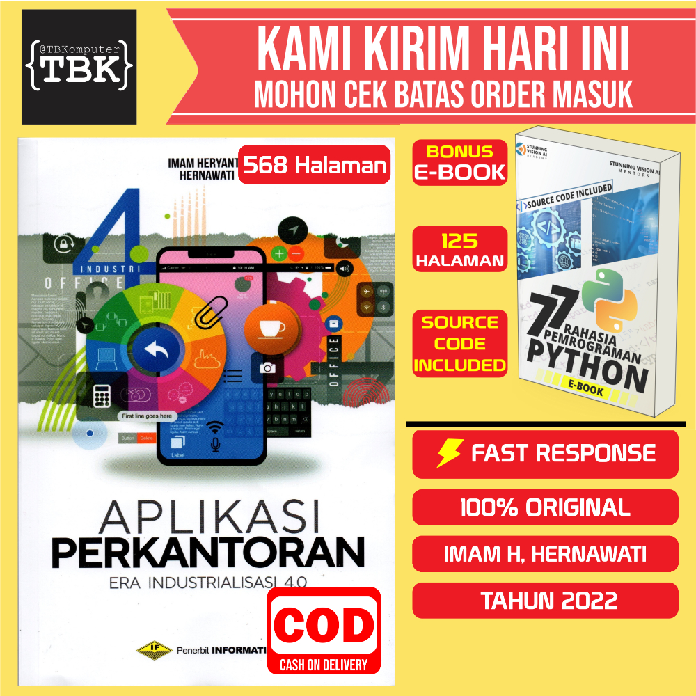 Jual BUKU APLIKASI PERKANTORAN ERA INDUSTRIALISASI 4.0 IMAM HERYANTO ...