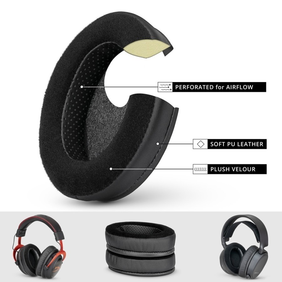 Cuscinetti Auricolari Di Ricambio Per Audio Technica ATH-M50X E Altre Cuffie - Foto 8