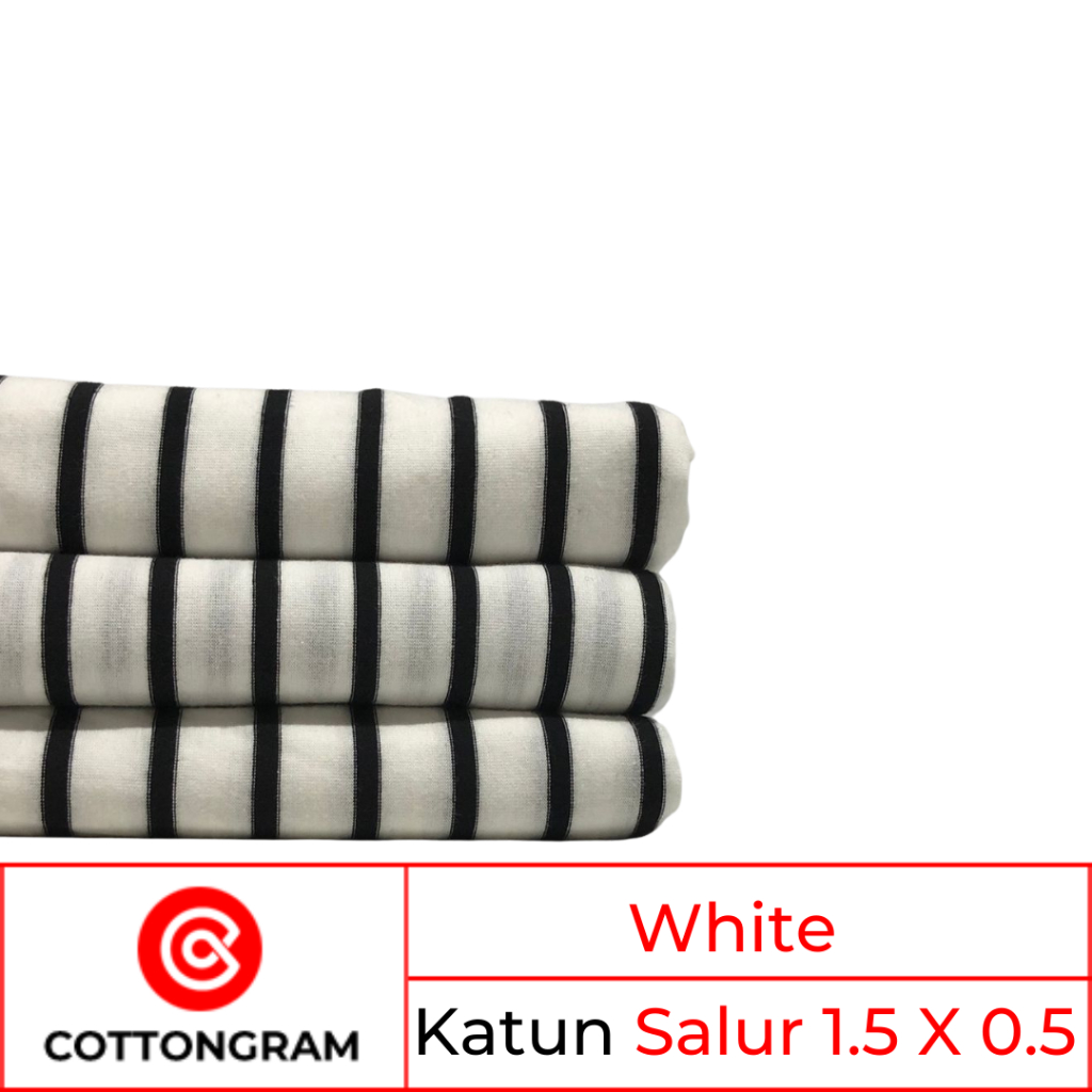 Jual Cottongram Kain Kaos Bahan Cotton Combed Motif Salur Per Gram Shopee Indonesia