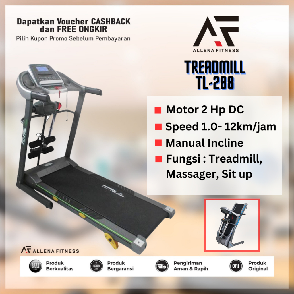 Fungsi incline best sale pada treadmill