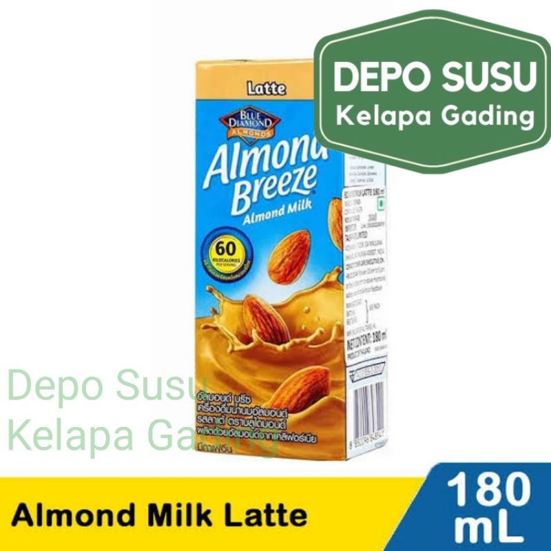 Jual Almond Breeze 180ml Blue Diamond Susu Milk Latte Original ...