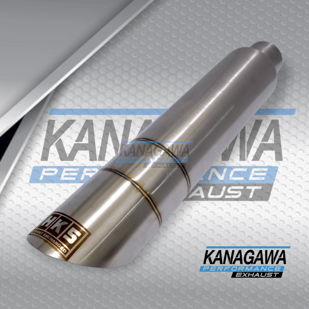 Jual Knalpot Mobil HKS Racing Muffler Bambu Runcing Polos Cacing Bass Bulat Full Stainless