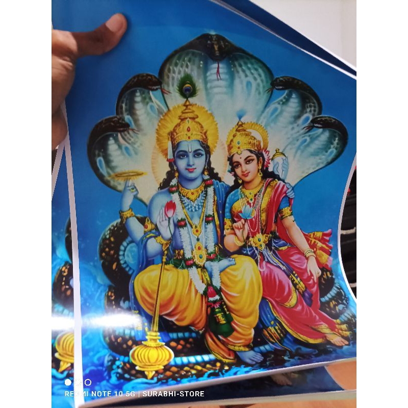 Jual poster kertas A3 Sri Wisnu Laksmi Dewi Laksmi Narayana | Shopee ...