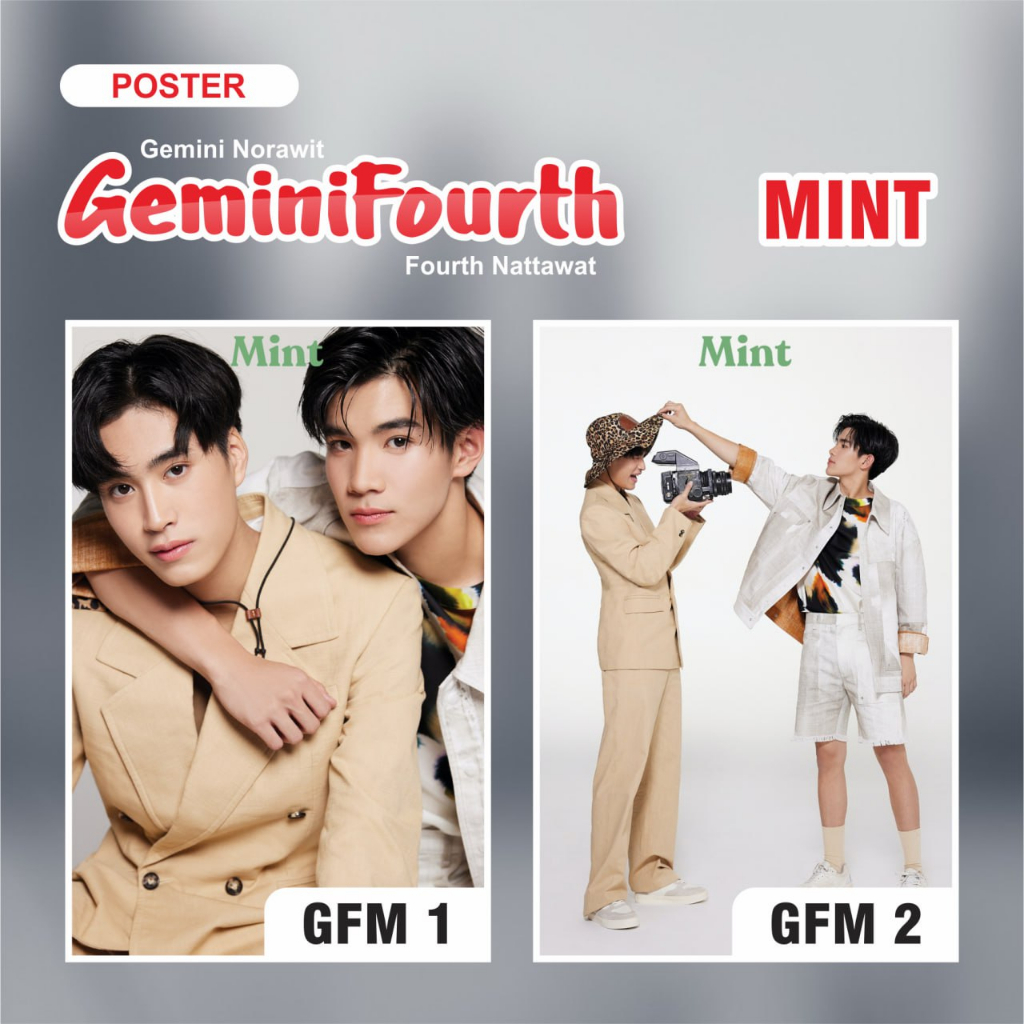 Jual POSTER THAILAND GEMINIFOURTH X MINT GEMINI NORAWIT FOURTH NATTAWAT ...