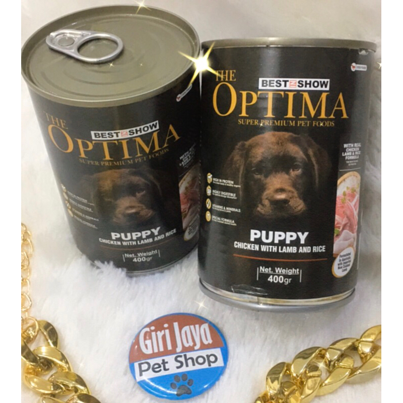 Jual OPTIMA DOG FOOD Can 400g Makanan Basah Anjing Shopee Indonesia