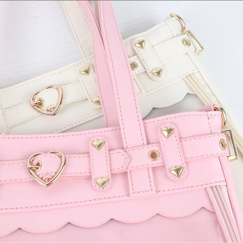 Jual itabag tas transparan jepang (putih polos) | Shopee Indonesia