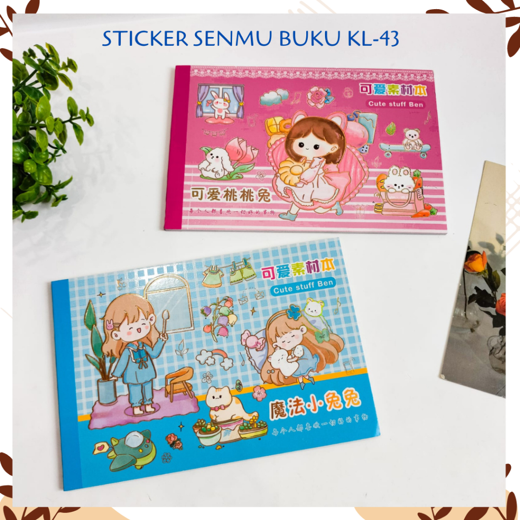 Jual Sticker Senmu Kode Kl 43 Karakter Cewe Sweet Dalam Bentuk Notebook