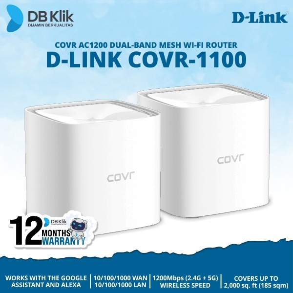 D-Link COVR-C1202 Sistema Wi-Fi AC1200 Dual Band – Confezione 2 Unità [USATO]
