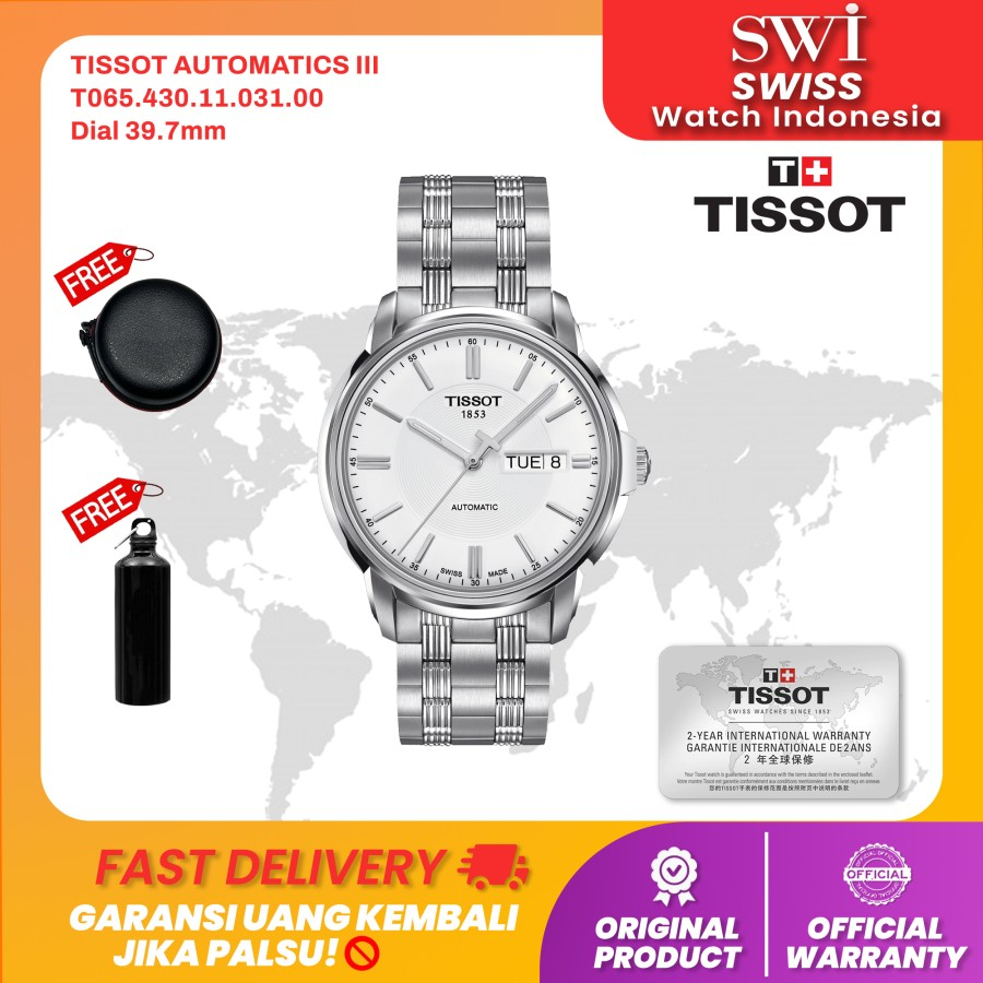 Jam Tangan Pria Tissot Automatic III T065.430.11.031.00 Silver