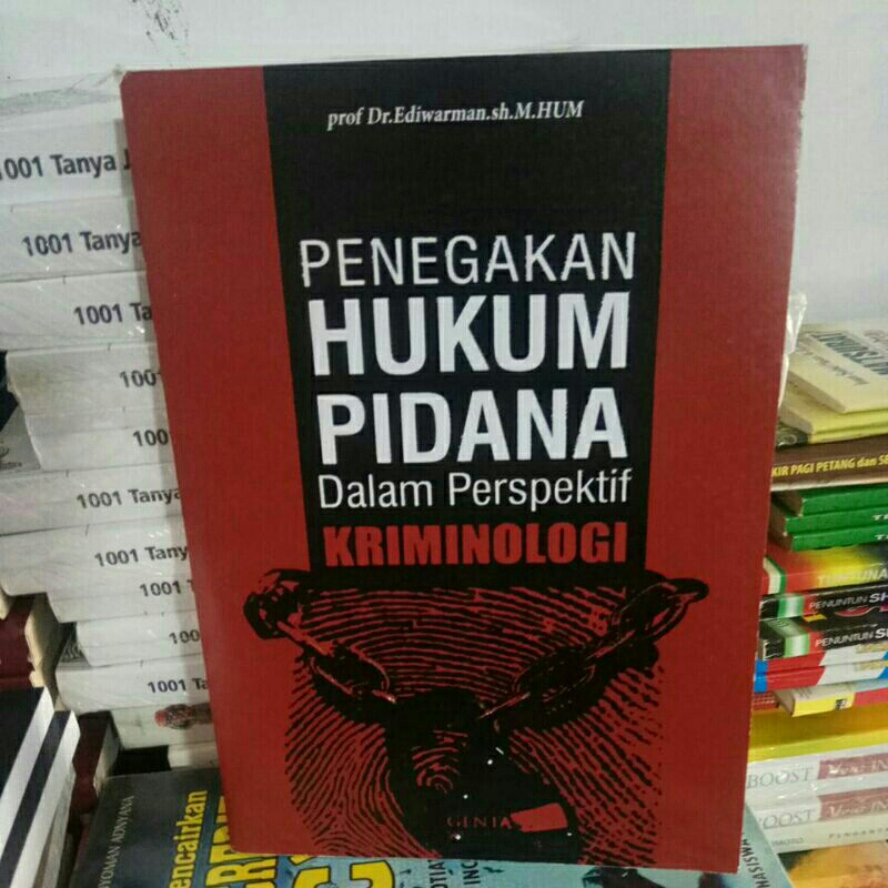 Jual Buku Penegakan Hukum Pidana Dalam Perspektif Kriminologi | Shopee ...