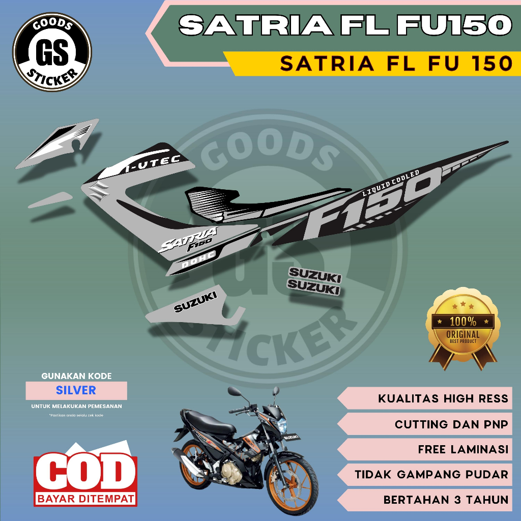 Jual SATRIA FL FU150 STIKER STRIPING UPGRADE TAMPILAN SATRIA FL FU 150 ...
