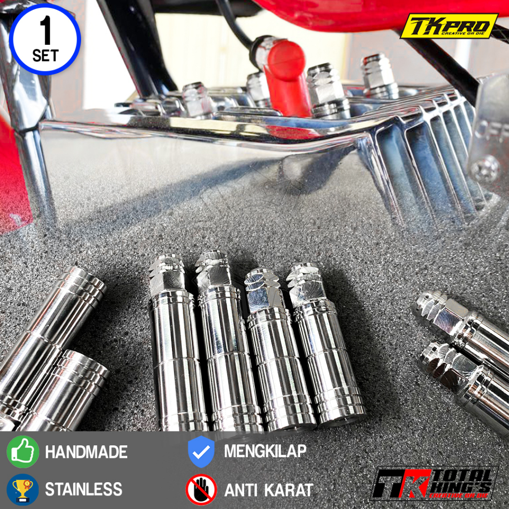 Jual MUR HEAD MURHEAD VARIASI RX KING RX K RXS CNC BY TKPRO 1set 4pcs ...