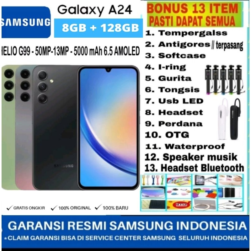 Jual SAMSUNG GALAXY A24 8/128GB RAM 8GB ROM 128GB GARANSI RESMI SAMSUNG ...