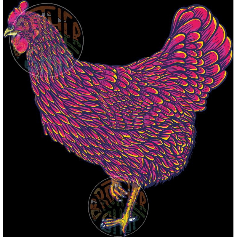 Jual Cetak water slide decal gambar ayam cocok untuk tempel racing ...