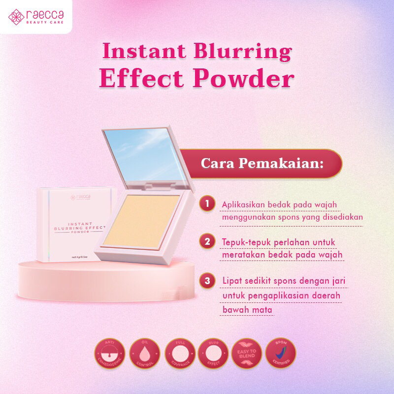 Jual Raecca Instant Blurring Effect Powder 4gr | Shopee Indonesia