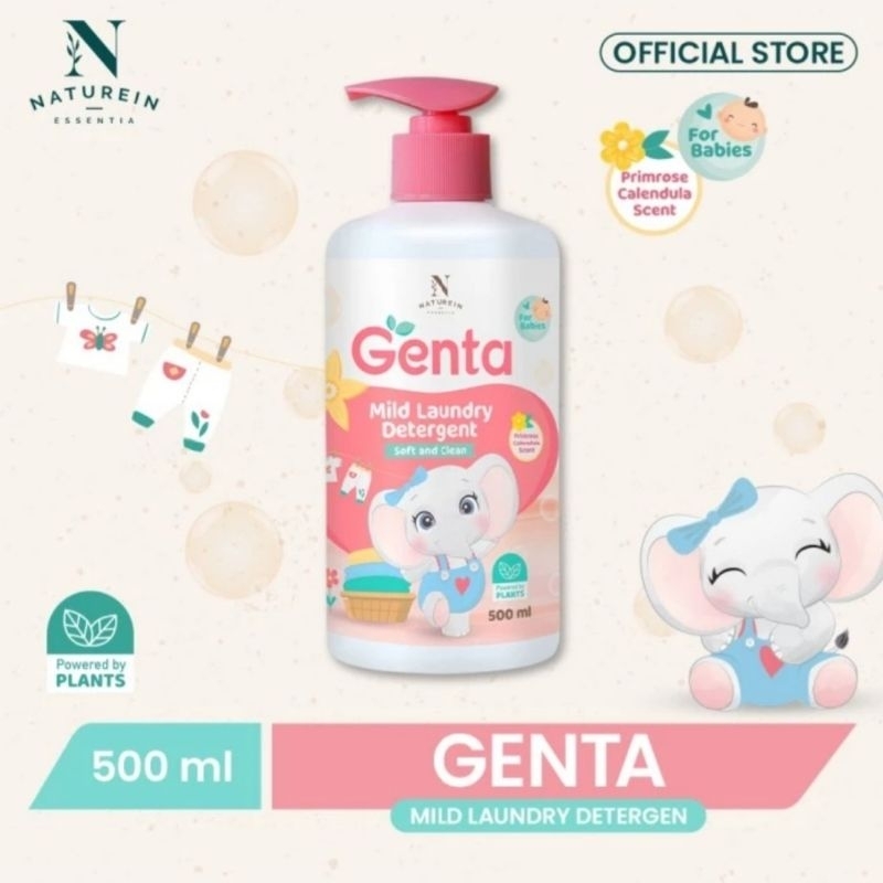 Jual NATUREIN GENTA Mild Baby Laundry Detergent 500ml Refill 1000ml