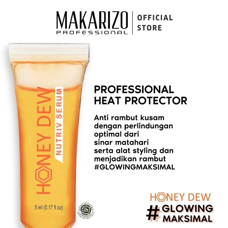 Jual MAKARIZO Honey Dew Hair Serum 5ml Shopee Indonesia