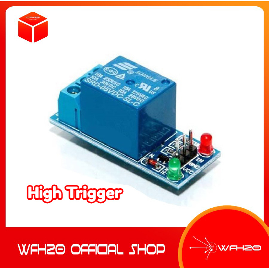 Jual Relay Driver 1 Channel High Trigger Modul Relay 5V 250VAC / 30VDC ...