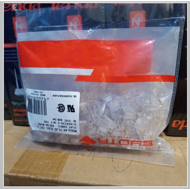 Jual Rj Cat E Eyota Kepala Connector Rj Isi Pcs Shopee Indonesia