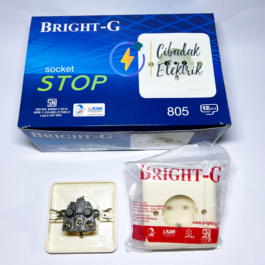 Jual STOP KONTAK IB BRIGHT-G / COLOKAN LISTRIK INBOW BRIGHT G SNI MURAH ...