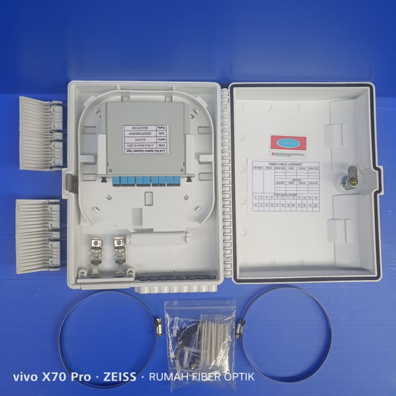 Jual ODP 16 CORE LENGKAP SPLITER BOX 1:8 SC UPC/odp 16 core lengkap box ...