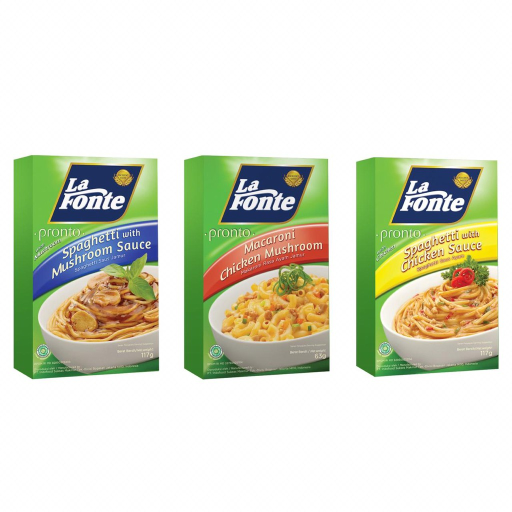 Jual La Fonte Spaghetti Instant Box 117gr Shopee Indonesia