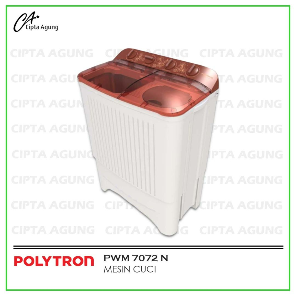 Jual MESIN CUCI 2 TABUNG 7 KG POLYTRON PWM 7072 [BDG] | Shopee Indonesia