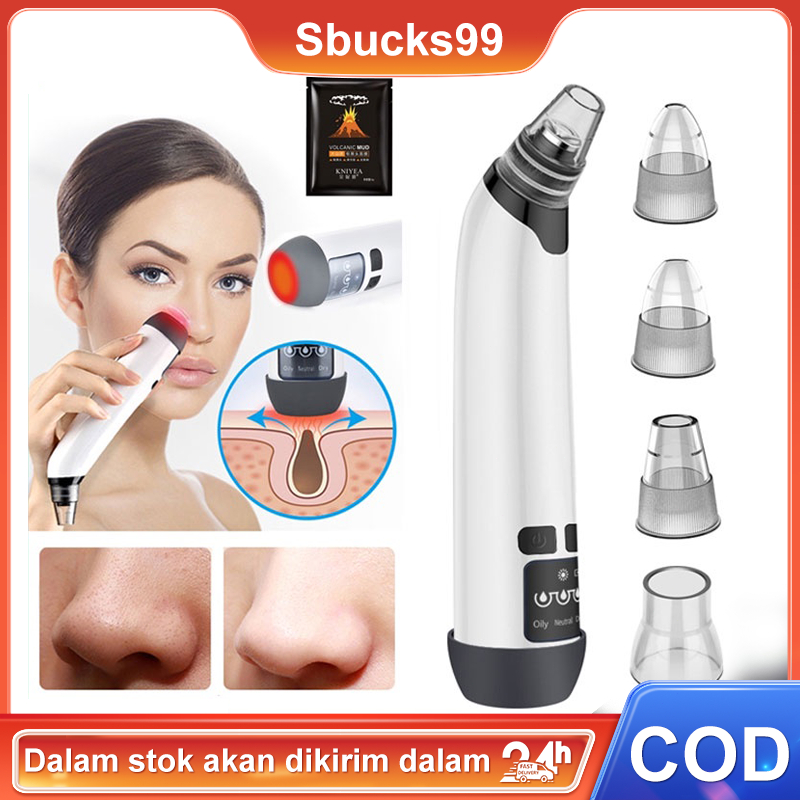 Jual Alat Facial Wajah Blackhead Remover Komedo Pemanas/ Listrik dan Wajah Jerawat Pori Cleaner