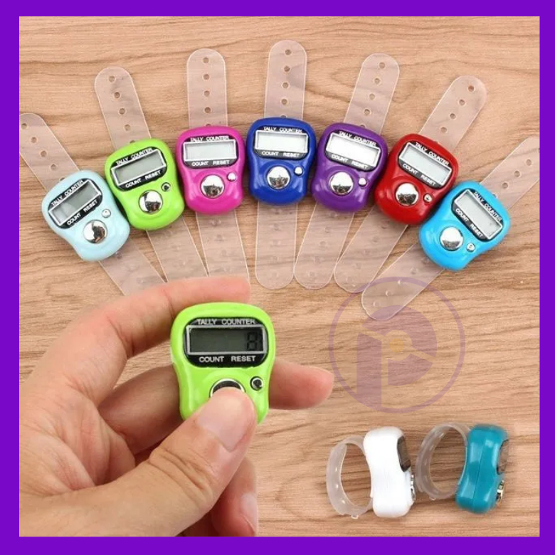 Contatore Digitale Silenzioso Arvakr – Ricaricabile USB, 6 Canali, Display LED, Per Preghiera, Sport, Maglia (Bianco)