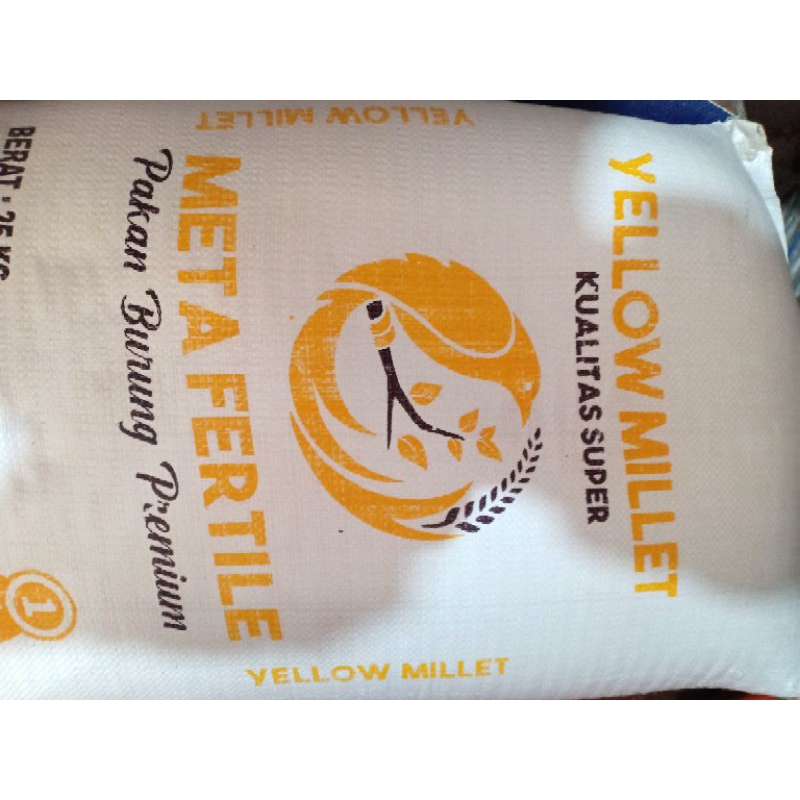 Jual MILET KUNING / YELLOW MILET 1SAK ISI 25KG | Shopee Indonesia