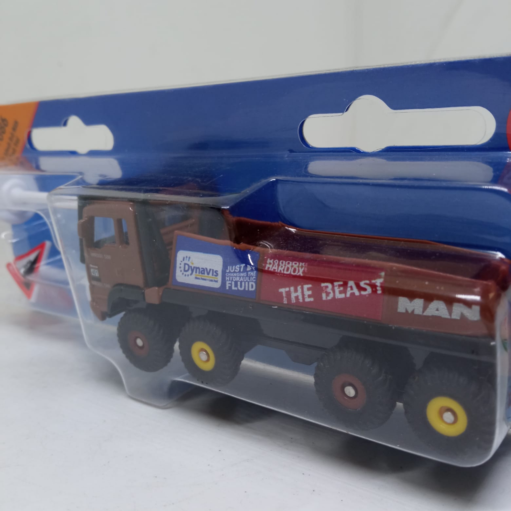 siku 1686, HS Schoch 8x8 MAN Truck-Trial, Metal/Plástico, 1:87, Marrón, Incl. 2 señales de advertencia, Compatible con otros modelos siku de la misma escala