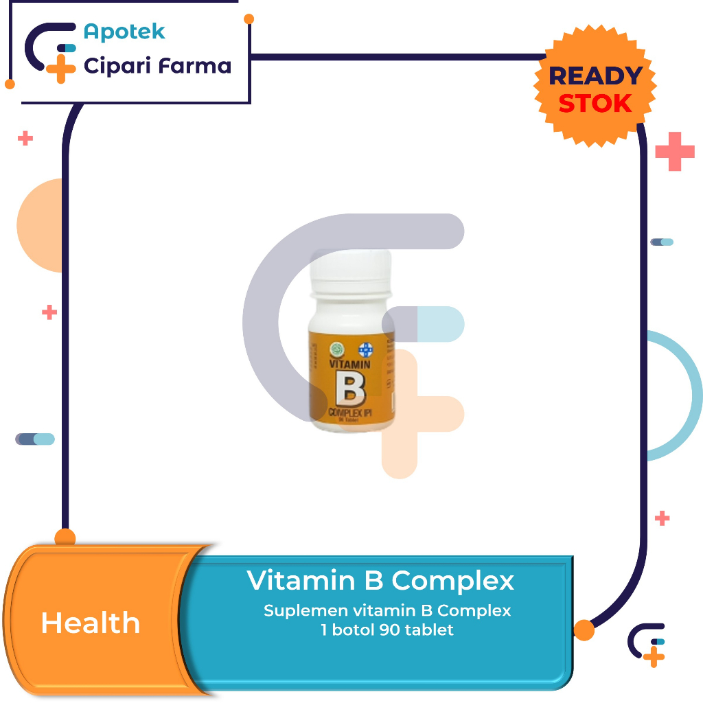 Jual Vitamin B Complex Ipi Suplemen Vitamin Kesehatan Saraf 90 Tablet Shopee Indonesia