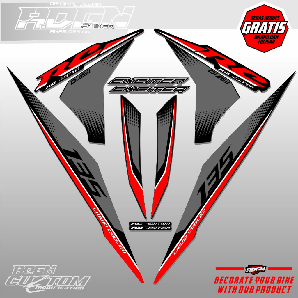 Jual Striping Jupiter Mx New Custom Exciter Rc Vietnam Shopee Indonesia