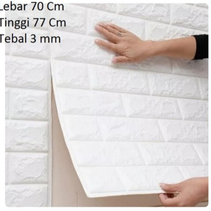 Jual Wallpaper Dinding Foam 3D Motif Batu Bata Waterproof (77x70CM) Shopee Indonesia