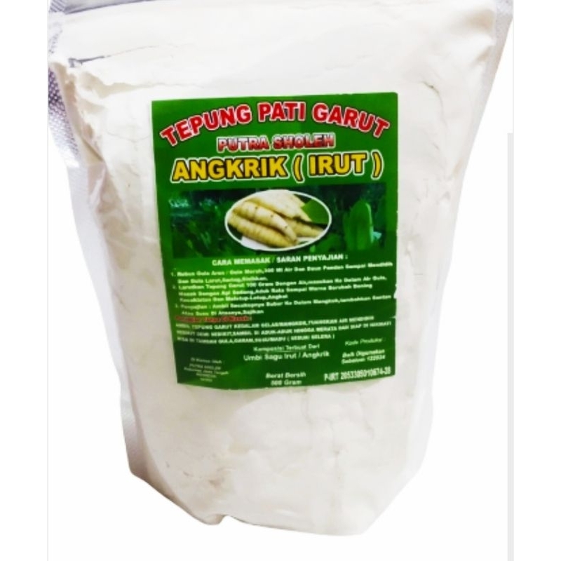 Jual Tepung Pati Garut IRUT dari Ppetani 500gr Irut Pati Angkrik Petani ...