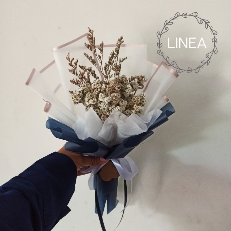 Jual Linea Dried Flower Buket Bunga Kering Wisuda Sempro Gift Isi ...