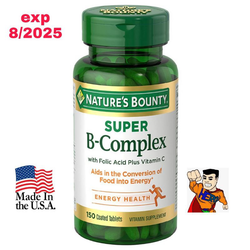 Jual Natures Nature Nature's Bounty Super B Complex Folic Acid Plus