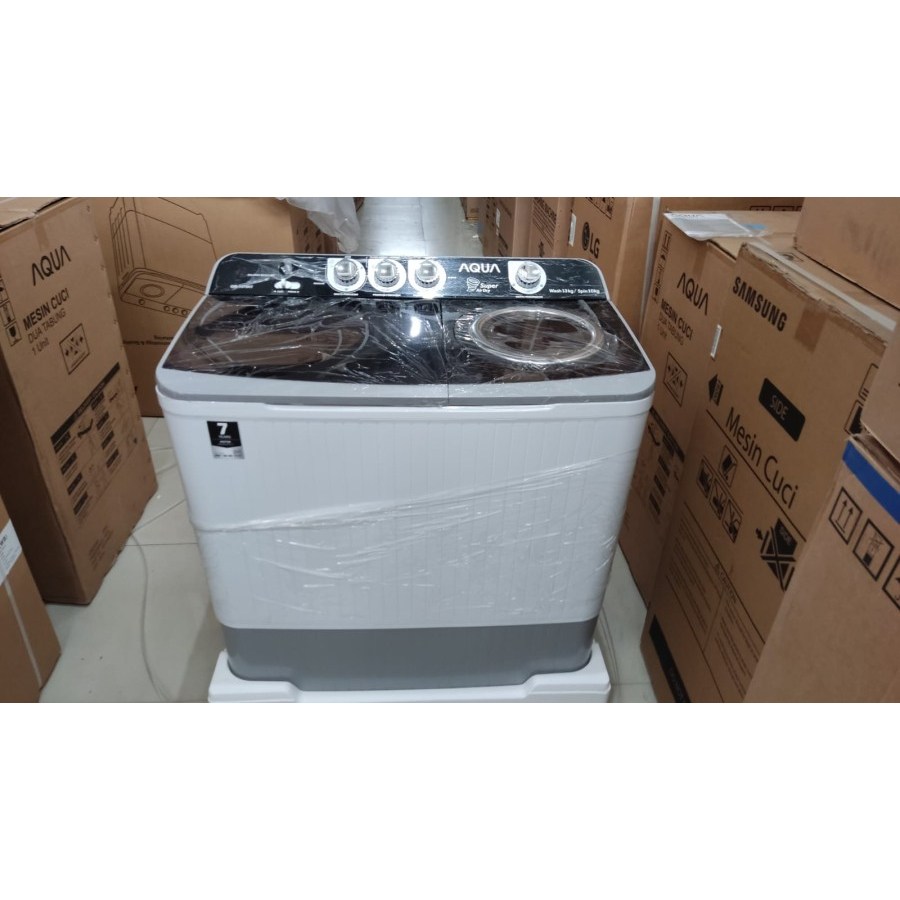 Jual Mesin cuci Aqua 13 kg 2 Tabung QW 1370HT KHUSUS BOGOR KURIR TOKO