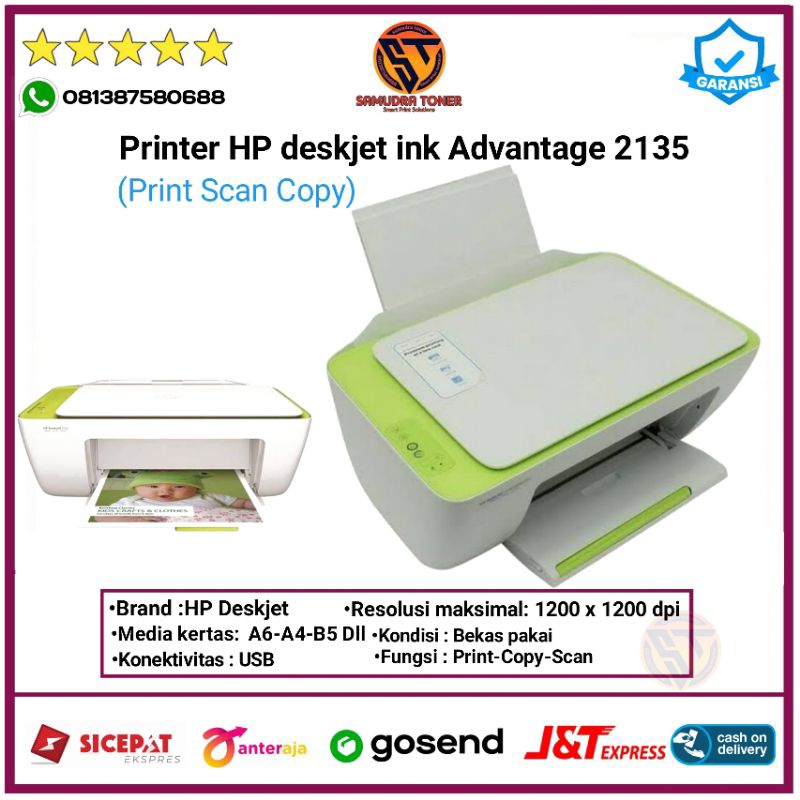 Jual Printer Hp Deskjet Ink Advantage 2135 Print Scan Copy Shopee Indonesia