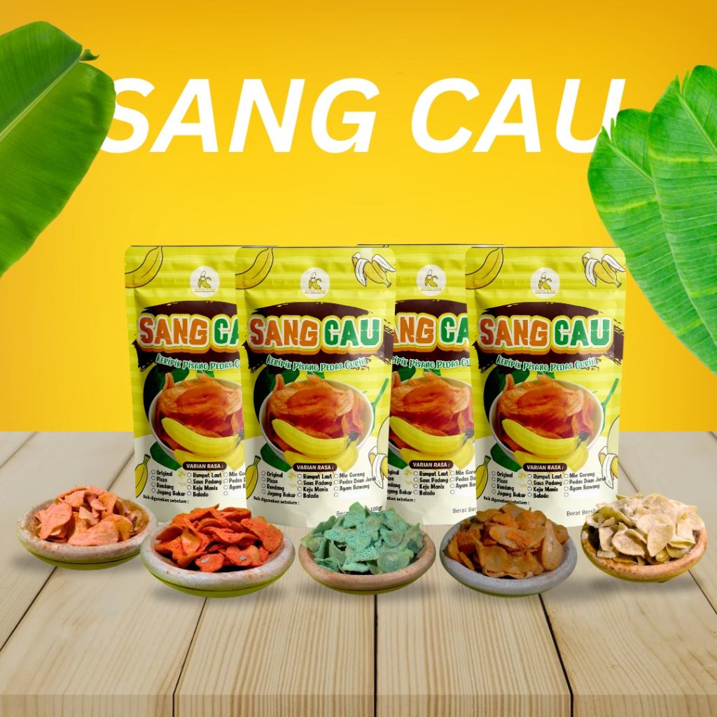 Jual Keripik Pisang Pedas Gurih Asin Original Sang Cau Bogor 100 Gr