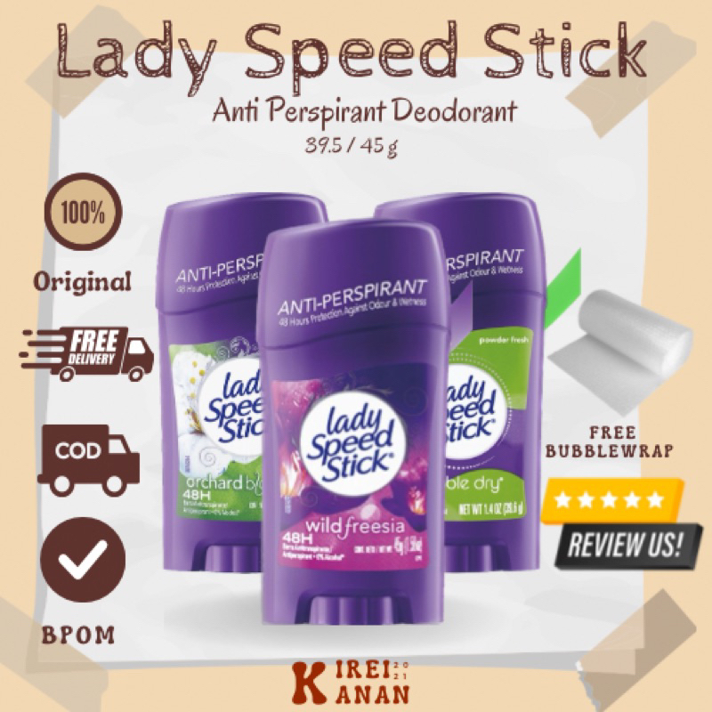Jual lady speed stick anti perspirant deodorant / deodoran - wild ...
