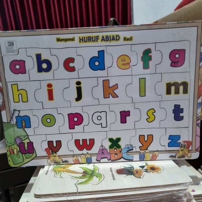 Jual Puzzle Anak Puzzle Huruf Abjad Kecil | Shopee Indonesia