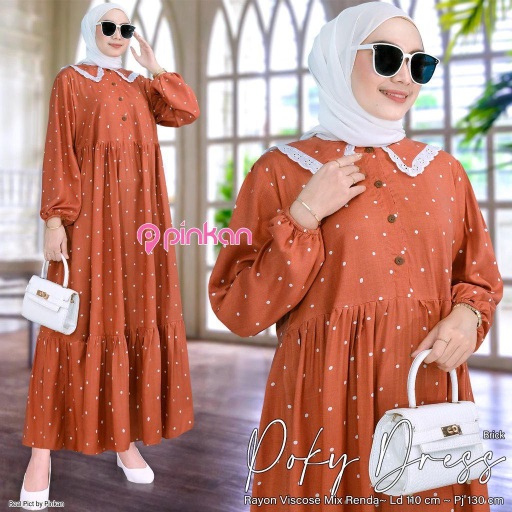 Jual Poky Dress Gamis Rayon Wanita Muslim | Shopee Indonesia