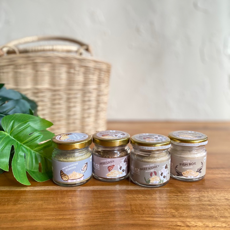 Jual HEALTHY SUPERFOOD POWDER HONESTFARM (OYSTER, LIVER, KIDNEY, FISH