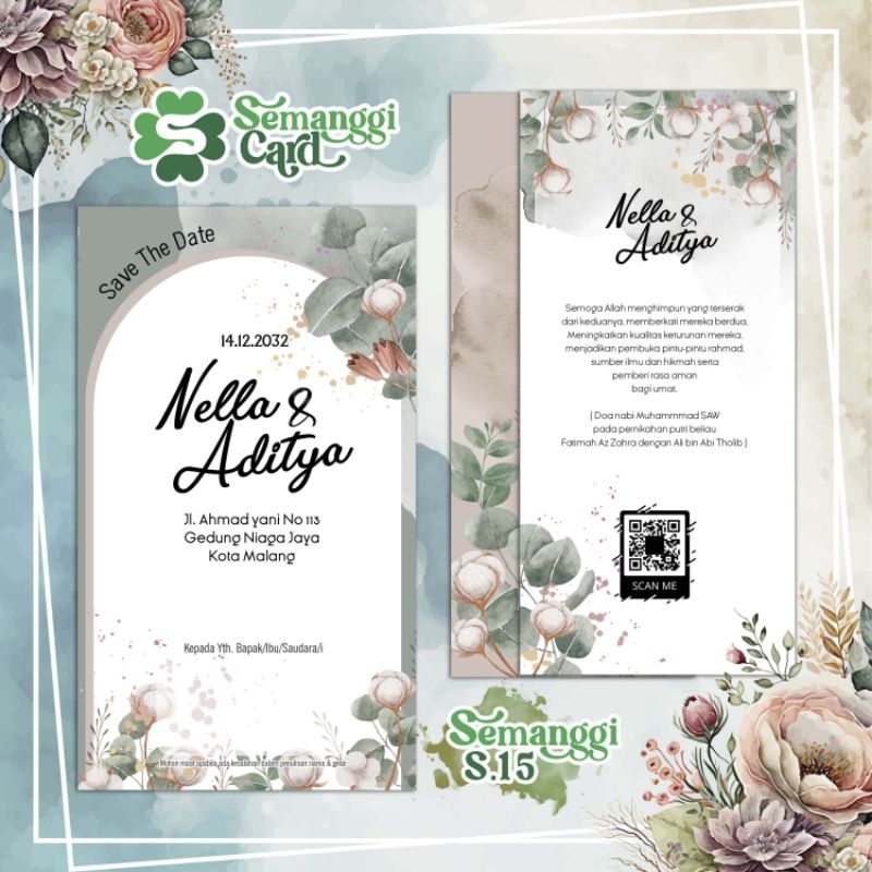 Jual BLANGKO UNDANGAN SEMANGGI 15 | Shopee Indonesia