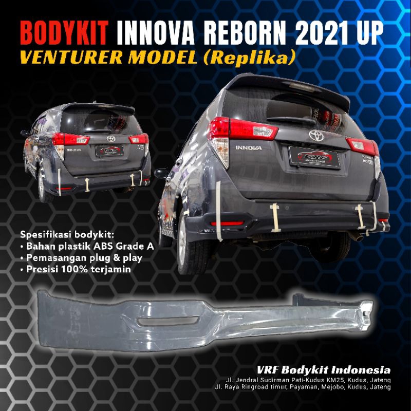 Jual Bodykit Innova reborn 2021 up replika plastik ABS (belakang ...