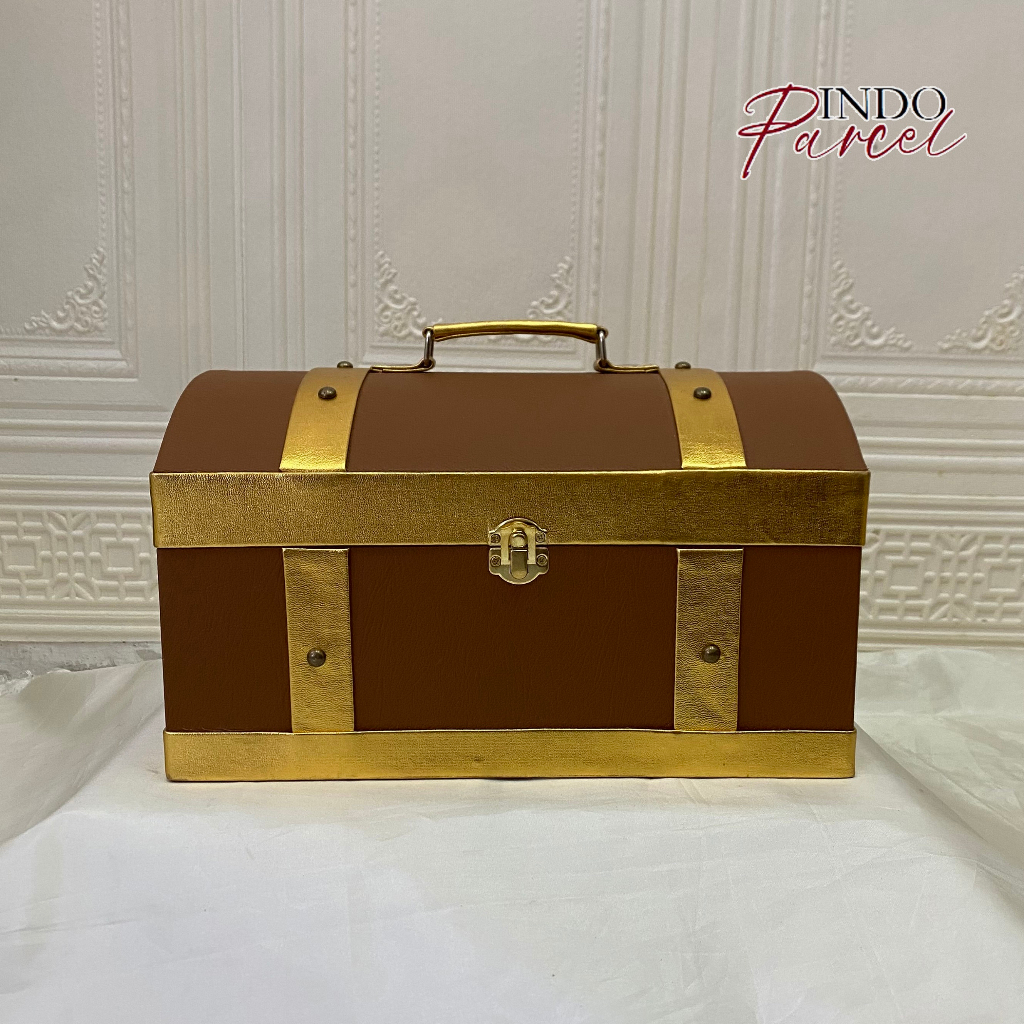 Jual INDOPARCEL - Tas Box Koper Elegan Box Koper Kulit Sintetis Tas ...